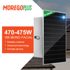 Moregoplus 166mm Mono Shingle Solar Panel 470W 475W 480W 485W 490W for Rooftop Solar Power System Home