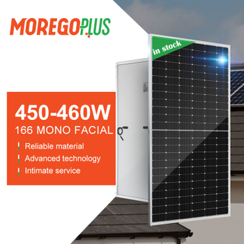 Moregoplus 166mm Mono Half Cell Solar Panels 450W 455W 460W for Home Solar Energy Systems